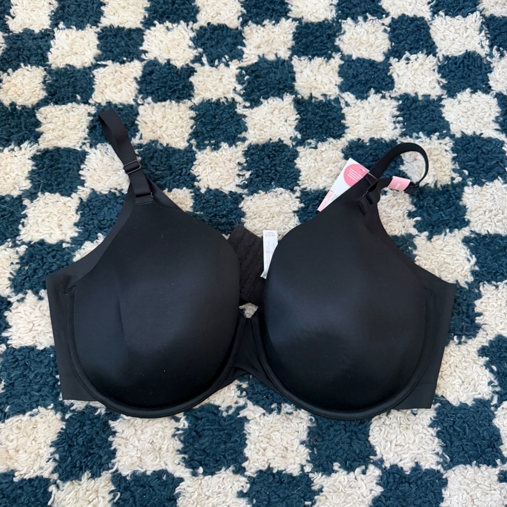 CACIQUE black lightly lined full coverage underwire bra size 42DDD NWT